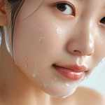 **

Close-up shot of a woman's radiant, healthy skin, subtly enhanced with a dewy glow. Focus on the skin's texture showcasing the positive effects of probiotic skincare. In the soft background, feature blurred images of probiotic skincare product ingredients like yogurt or fermented plants. Capture the essence of Vietnamese beauty ideals with a modern twist.

**