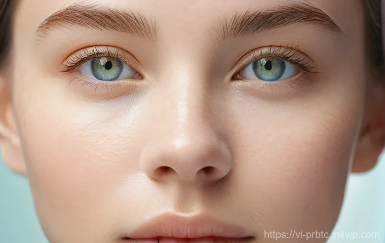 프로바이오틱 스킨케어와 스킨 플로라의 관계 - Image Prompt 1: The Balanced Skin Microbiome - A "Silent Bodyguard"**