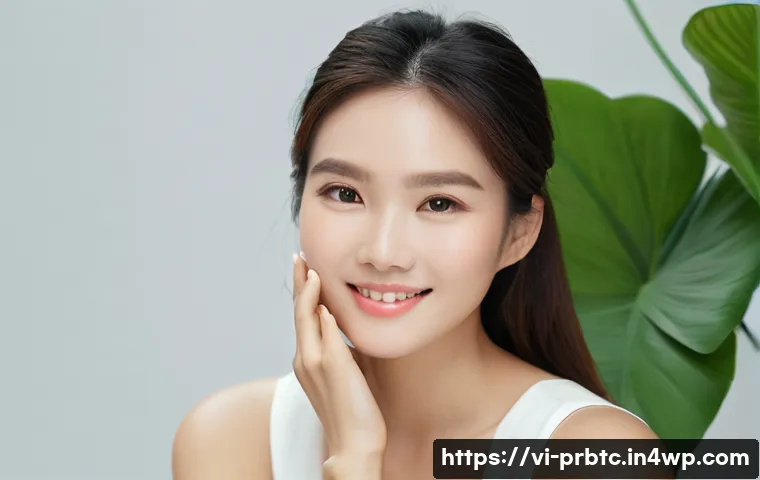 프로바이오틱 스킨케어와 피부 염증 완화 - **Prompt 1: A confident Vietnamese woman, mid-20s, showcasing healthy, radiant, and even-toned skin....